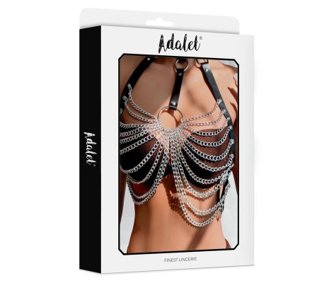 Samara Arnés de Pecho con Cadenas Cuero Vegano Tall Única