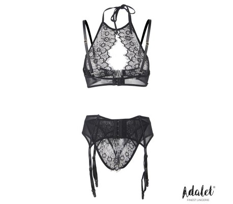 Evelyn Set Sujetador, Braguitas Abiertas y Liguero