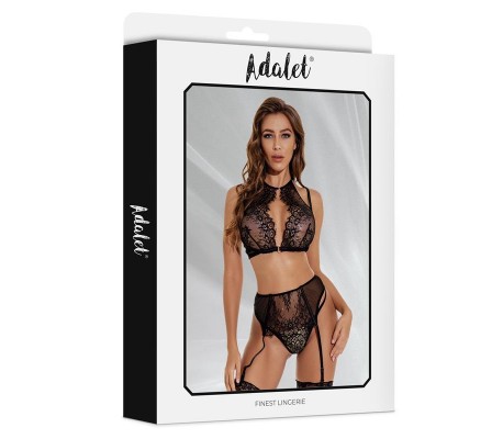 Evelyn Set Sujetador, Braguitas Abiertas y Liguero