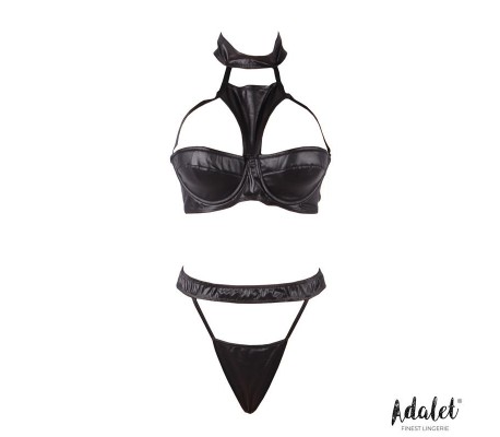 Addis Set Sujetador con Choker y Tanga Alto