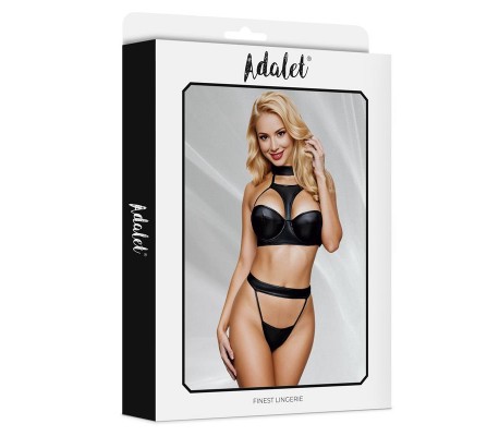 Addis Set Sujetador con Choker y Tanga Alto