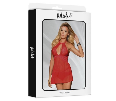 Nova Babydoll y Tanga Rojo