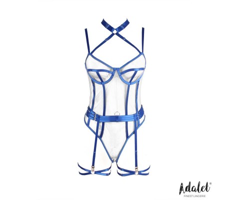 Killye Teddy de Malla con Tiras con Ligas Azul