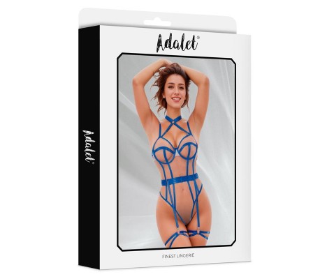 Killye Teddy de Malla con Tiras con Ligas Azul