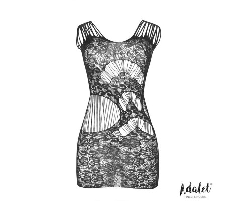 Luna Bodystocking Patrón Geométrico y Floral