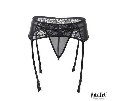 Stella Set de Liguero de Encaje y Tanga