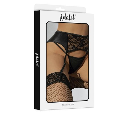 Stella Set de Liguero de Encaje y Tanga