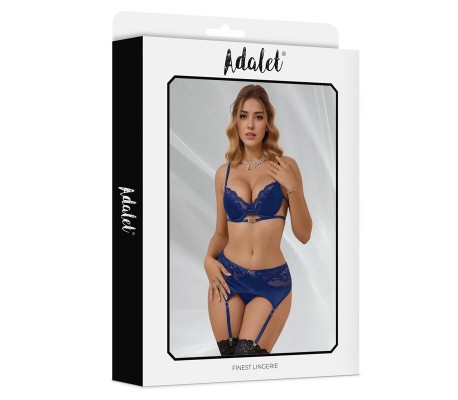 Giselle Set con Liguero Azul