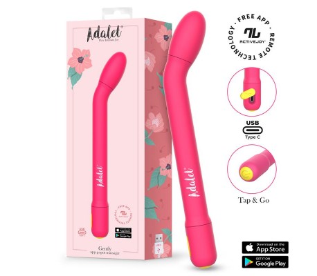 Gently Estimulador Punto G con APP Rosa
