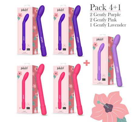 Pack 4 + 1 Gently Estimulador Punto G con APP