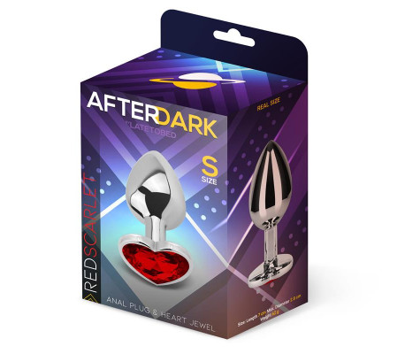 Plug Anal Joya de Corazón Red Scarlet Talla S