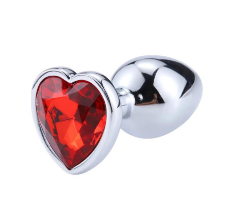 Plug anal Base Corazón Red Scarlet Talla L