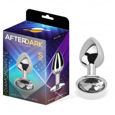Plug Anal con Joya Color Blanco Diamante Talla S Aluminio