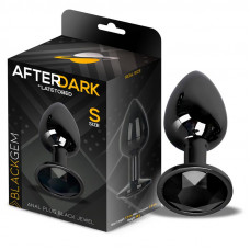Blackgem Plug Anal Metálico con Joya Talla S Negro