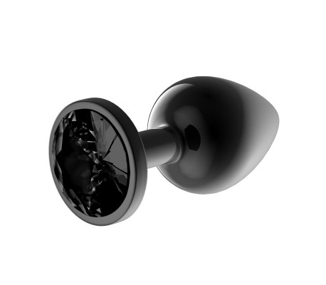 Blackgem Plug Anal Metálico con Joya Talla S Negro
