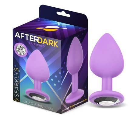 Sparkly Plug Anal Silicona Talla S Lilac
