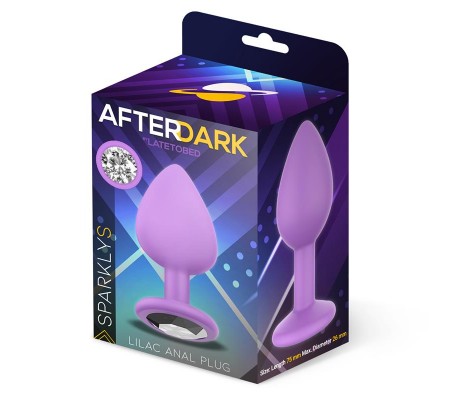 Sparkly Plug Anal Silicona Talla S Lilac