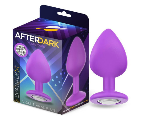 Sparkly Plug Anal Silicona Talla M Violet