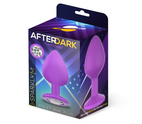 Sparkly Plug Anal Silicona Talla M Violet