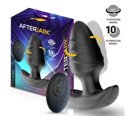 Frank Plug Anal con Vibración y Rotación 360º y Control Remoto