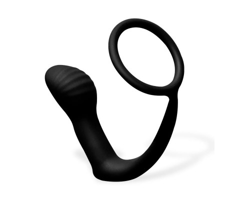 Carnelian Plug Anal con Vibración y Anillo para el Pene