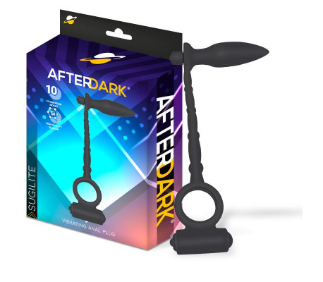 Sugilite Plug Anal con Vibración y Anillo para el Pene con Vibración