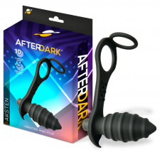 Aksten Plug Anal con Vibración y Anillo para Testículos