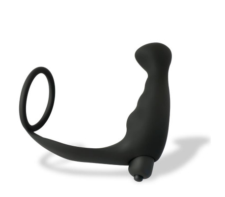 Iuterp Plug Anal con Vibración y Anillo para el Pene