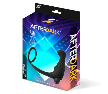 Iuterp Plug Anal con Vibración y Anillo para el Pene
