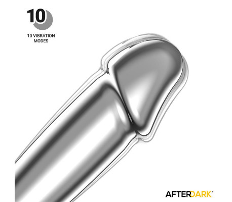 Sarmy Plug Anal Cromado con Vibración USB Magnético Talla M
