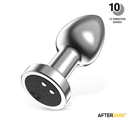 Dimpor Plug Anal Cromado con Vibración USB Magnético Talla L
