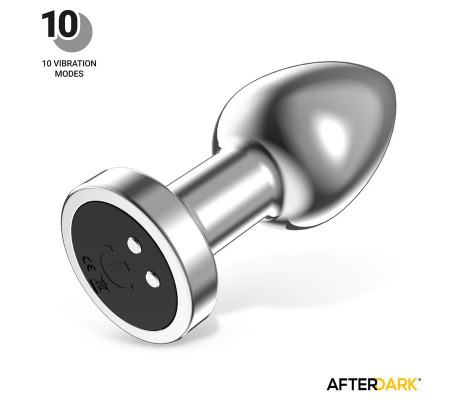 Dimpor Plug Anal Cromado con Vibración USB Magnético Talla S