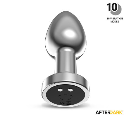 Dimpor Plug Anal Cromado con Vibración USB Magnético Talla S