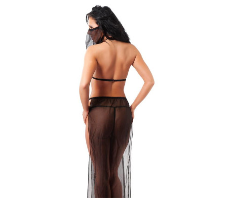 Rimba Amorable Disfraz Oriental Color Negro Talla Única