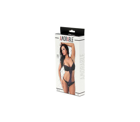 Rimba Amorable Playsuit Color Negro Talla Única