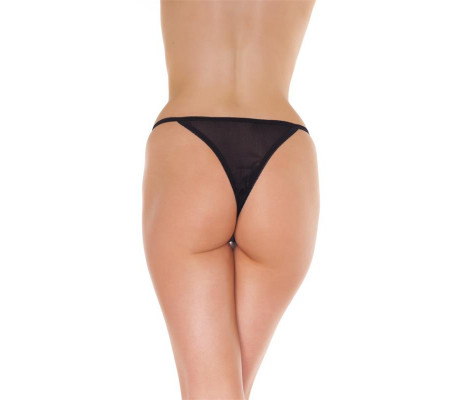 Rimba Amorable Tanga Abierto Color Negro Talla Única