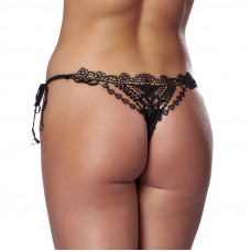 Tanga Fantasia Negro Talla Unica