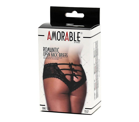 Braguitas Tipo Corset Negras Talla Única