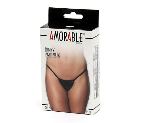 Micro Tanga Negro Talla Unica