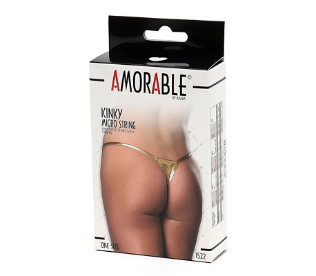 Micro Tanga Dorado Talla Unica