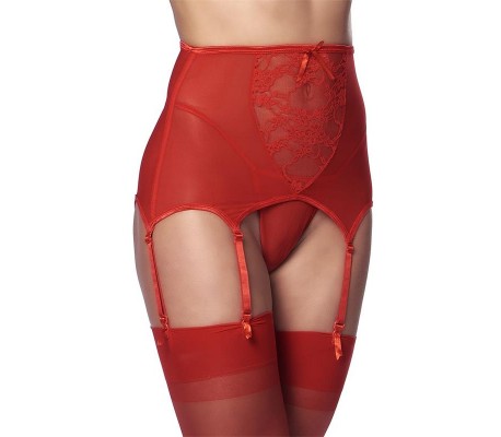Liguero Ancho con Tanga Rojos