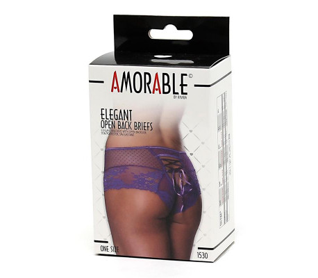Braguitas Anchas Tipo Corset Púrpuras Talla Única