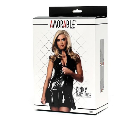 Vestido de Látex con Cremallera