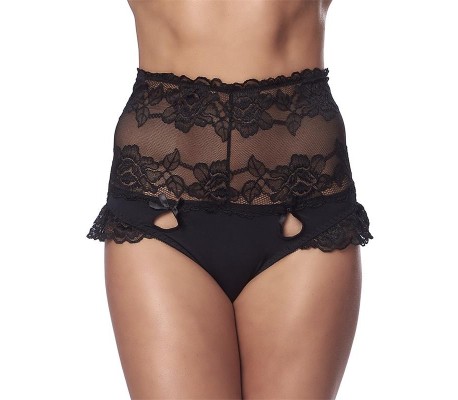 Braguitas Altas Encaje Negro