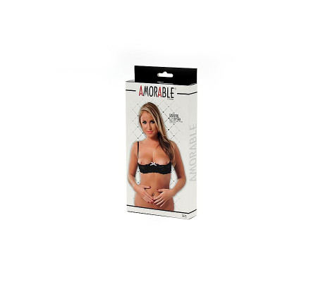 Rimba Amorable Sujetador con Copas Abiertas Color Negro