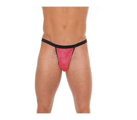 Tanga Rojo y Negro Talla Única