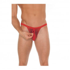 Tanga con Cremallera Rojo Talla Única