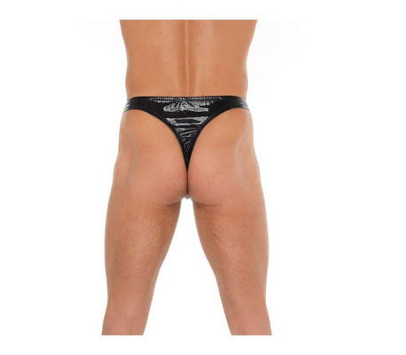 Tanga Negro Brillante Talla Única