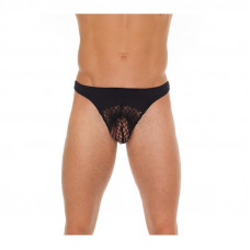 Tanga Rejilla Negro Talla Única