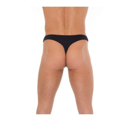 Tanga Rejilla Negro Talla Única